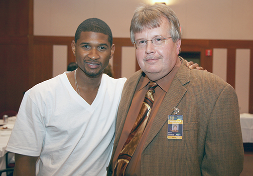 Dr. Steve Nelson with Usher